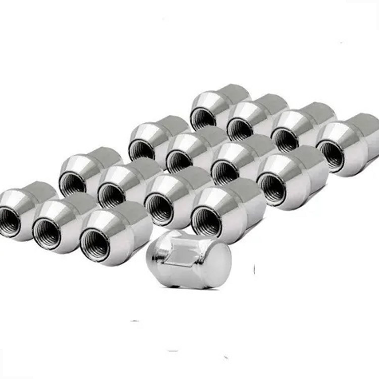 Jogo 16 Porcas Cromadas Roda GM 35mm Onix, Spin, Cobalt - Segurança e Estilo!
