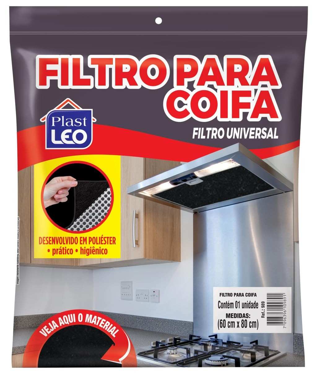 Kit com 2 Filtros para Coifa Exaustor Depurador 60x80cm - Mantenha o Ar Limpo e a Cozinha sem Gordura