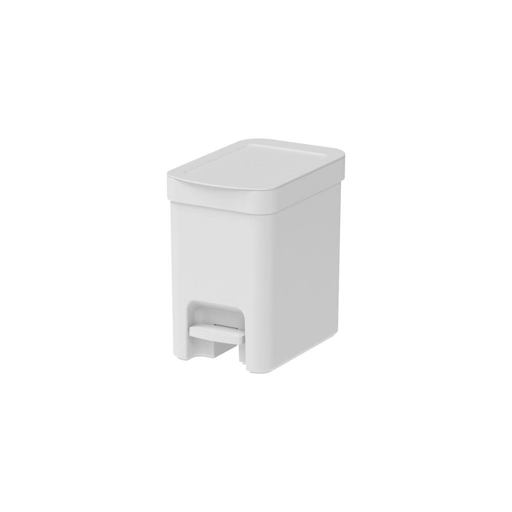 Lixeira com Pedal Trium Branca 6L - Moderna, Prática e Higiênica