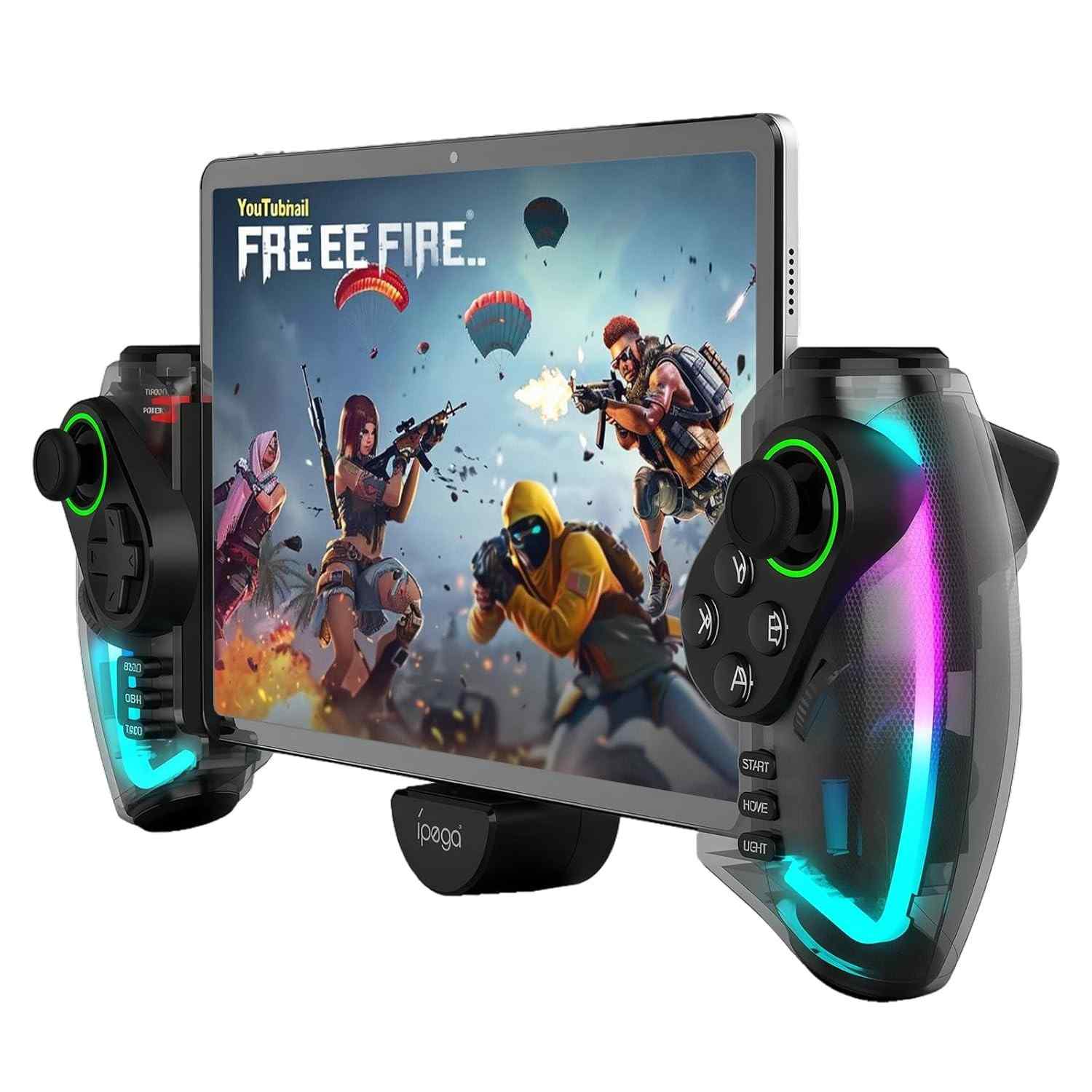 Controle VivazTech Ipega RGB: Jogue no Celular, PS3, PC e Mais com Bluetooth e Gatilhos Hall