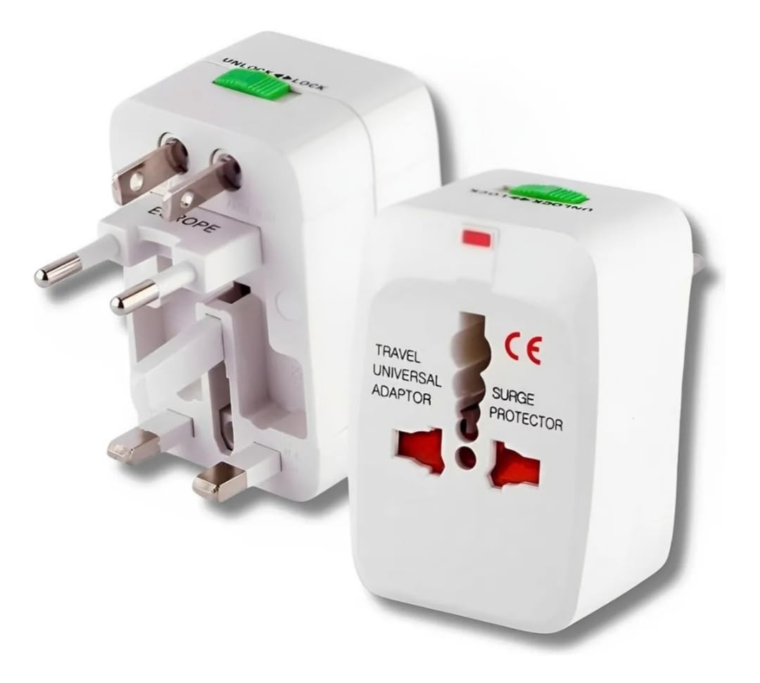 Adaptador de Tomada Universal Viagem: Proteção Total e Praticidade Global