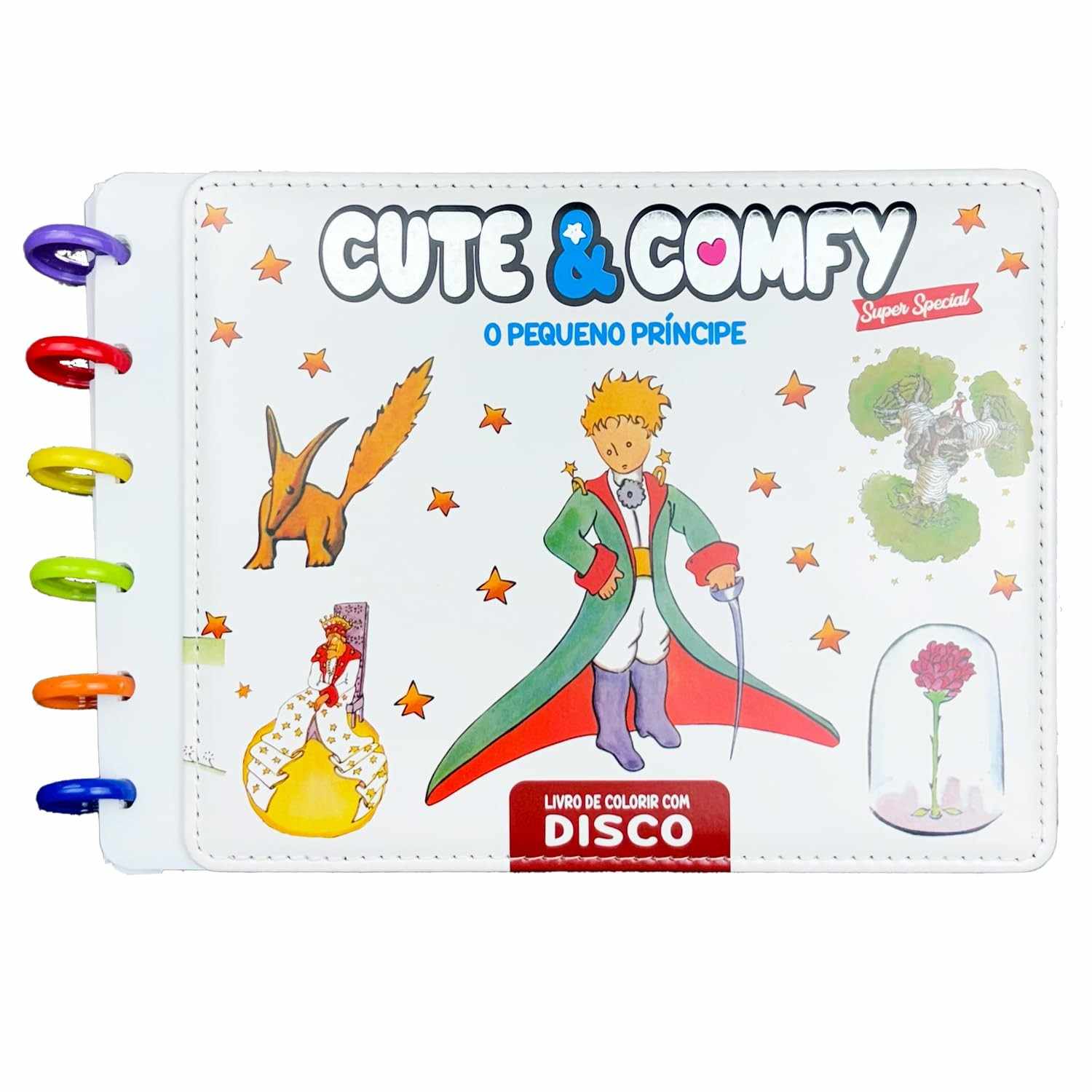 Livro de Colorir Cute & Comfy Super Special Edição 10: O Pequeno Príncipe - Encadernação em Disco