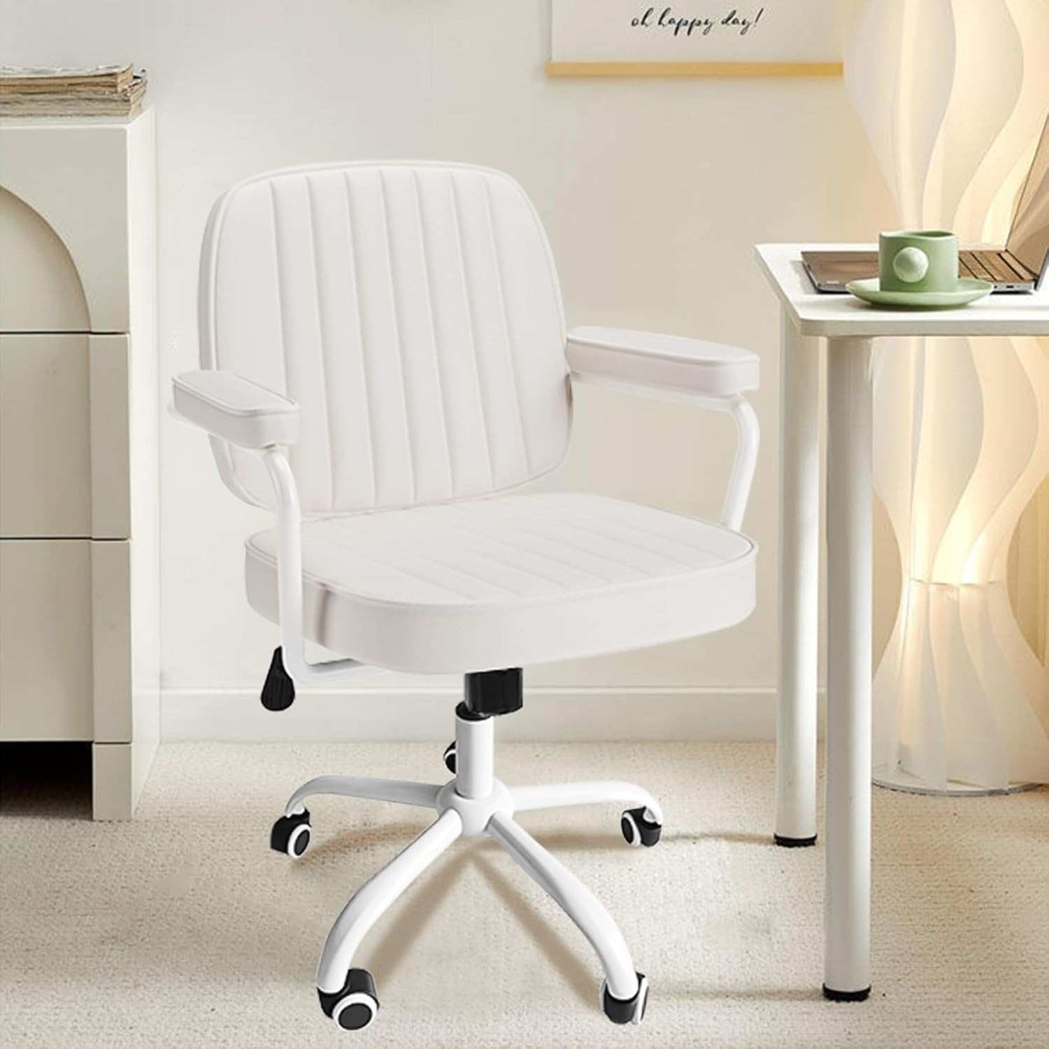 Cadeira de Trabalho Ajustável com Encosto Ergonômico e Base Giratória - Conforto Premium para Home Office