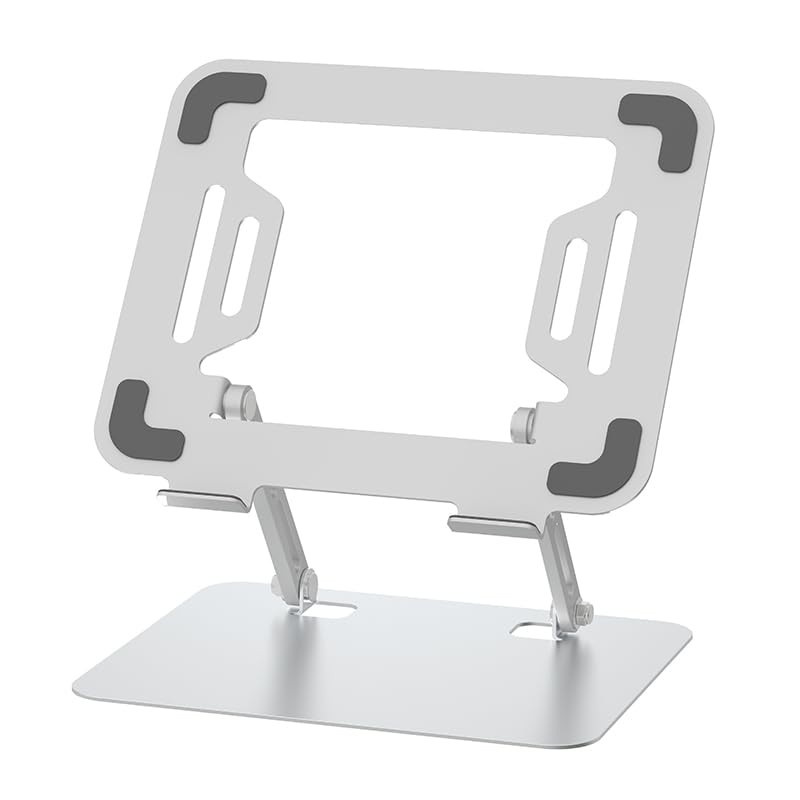 Suporte Ajustável para Notebook em Alumínio – Ergonômico, Portátil e Compatível com iPad, MacBook, HP, Dell e Lenovo