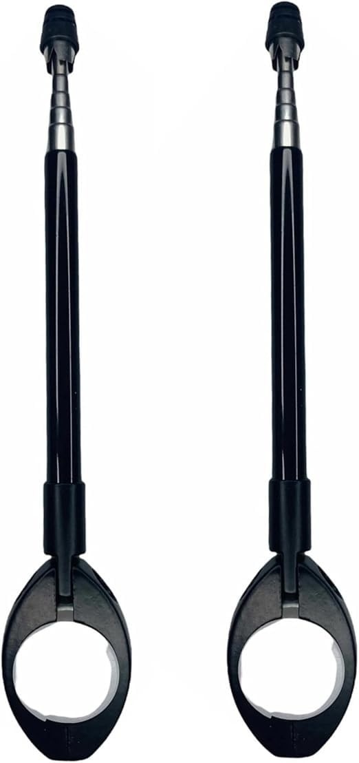 KIT 2 Antenas Corta Linha de Pipa Retrátil 7 Estágios para Moto - Segurança Premium