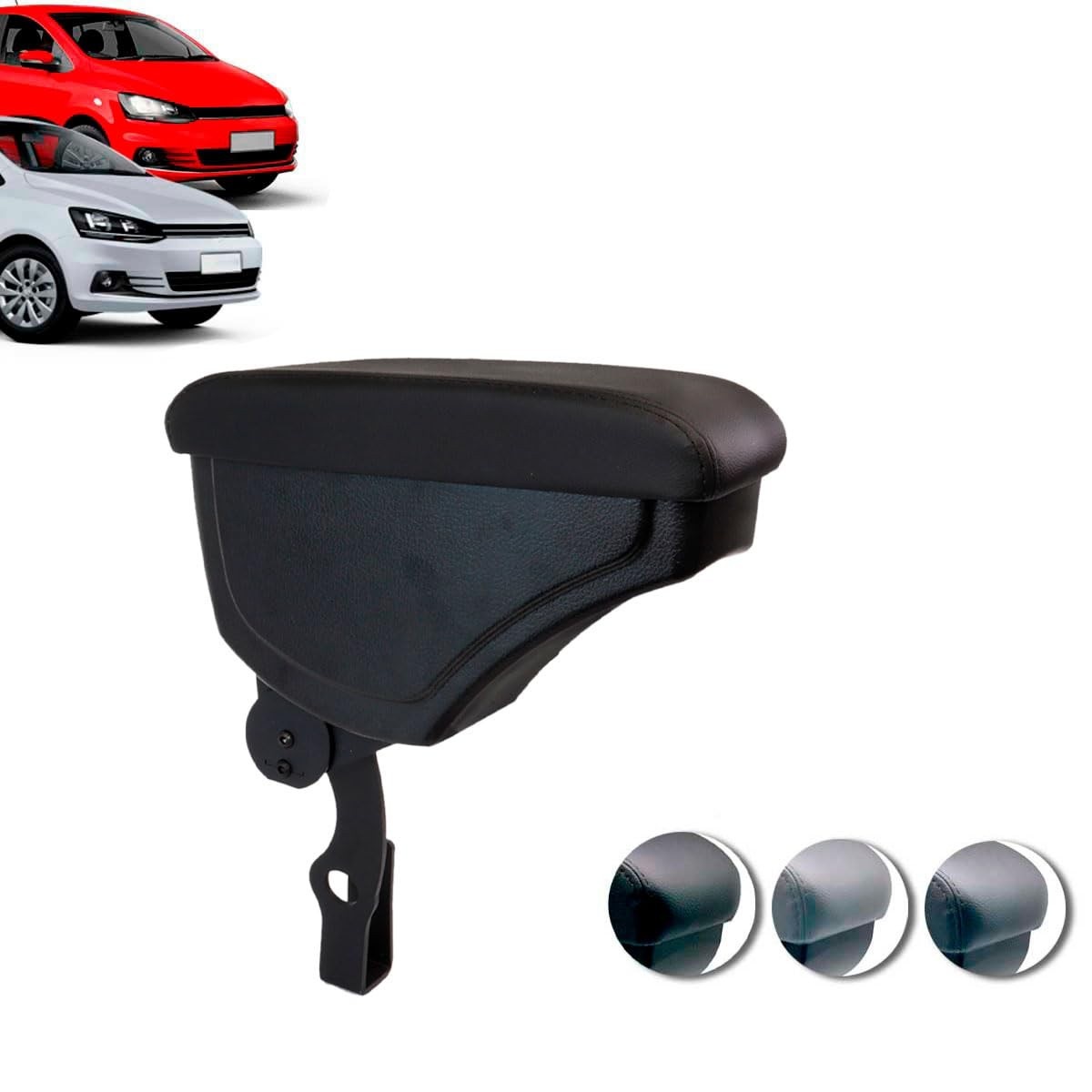 Apoio de Braço Couro VW Fox, Crossfox e Spacefox (2003-2017) - Conforto e Estilo Premium