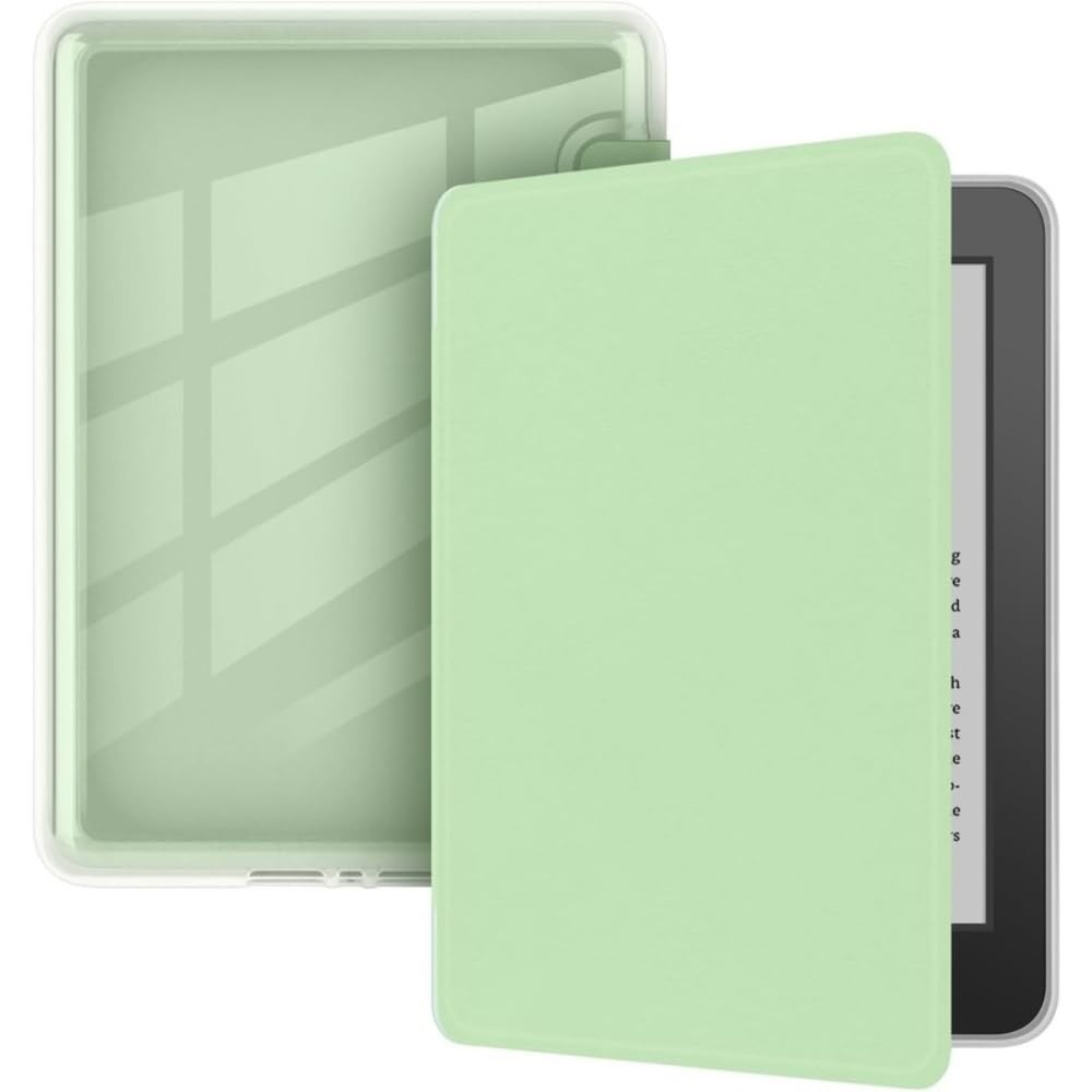 Capa Premium para Kindle 11ª Geração (2022/2024) Verde Água - Hibernação Automática e Fechamento Magnético