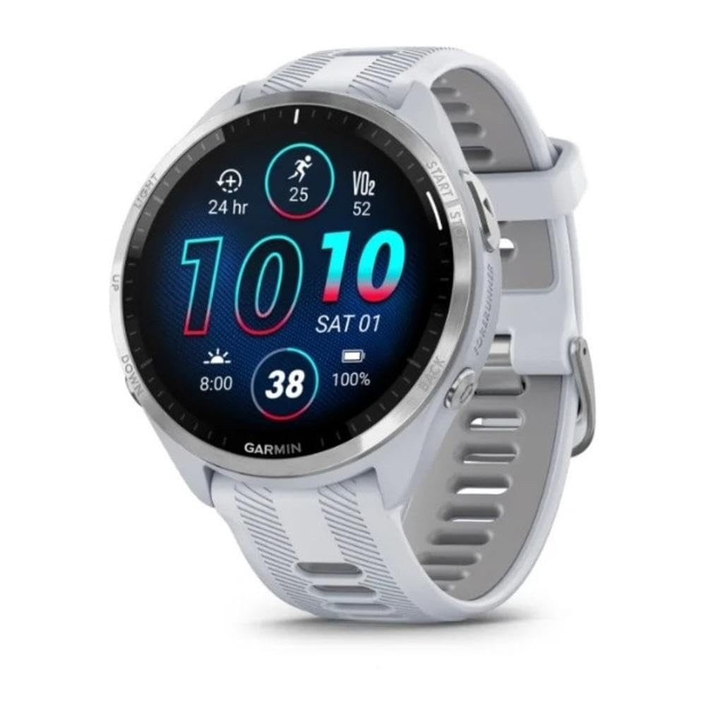 Garmin Forerunner 965 Branco: Relógio GPS AMOLED para Performance Máxima