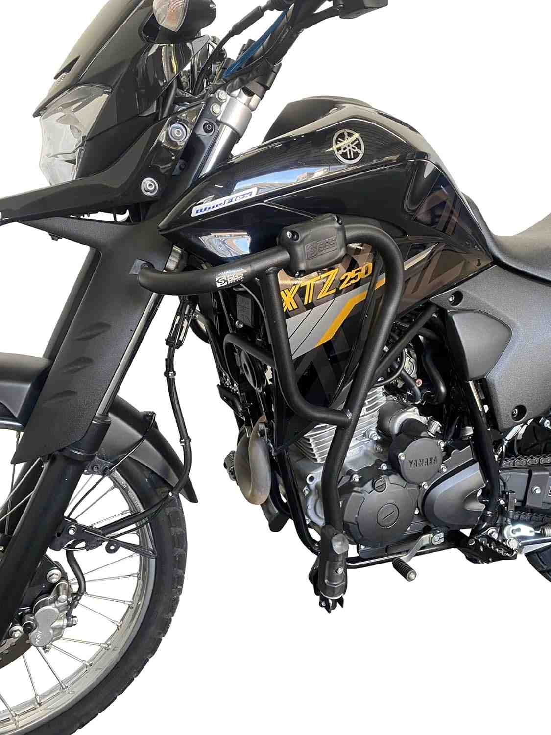 Protetor de Carenagem e Pedaleira Preto Fosco para Lander 250 (2019-2023): Segurança e Estilo Incomparáveis!