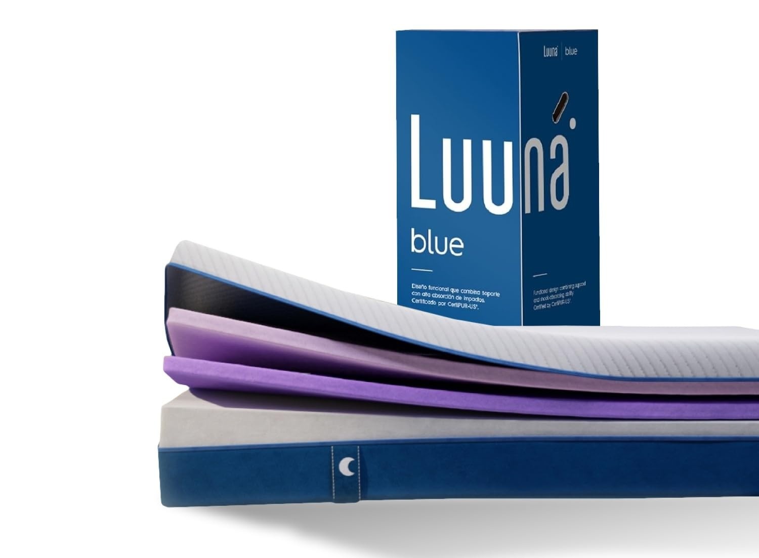 Colchão Casal Luuna Blue 138x188cm | Firme Confortável com Garantia de 10 Anos
