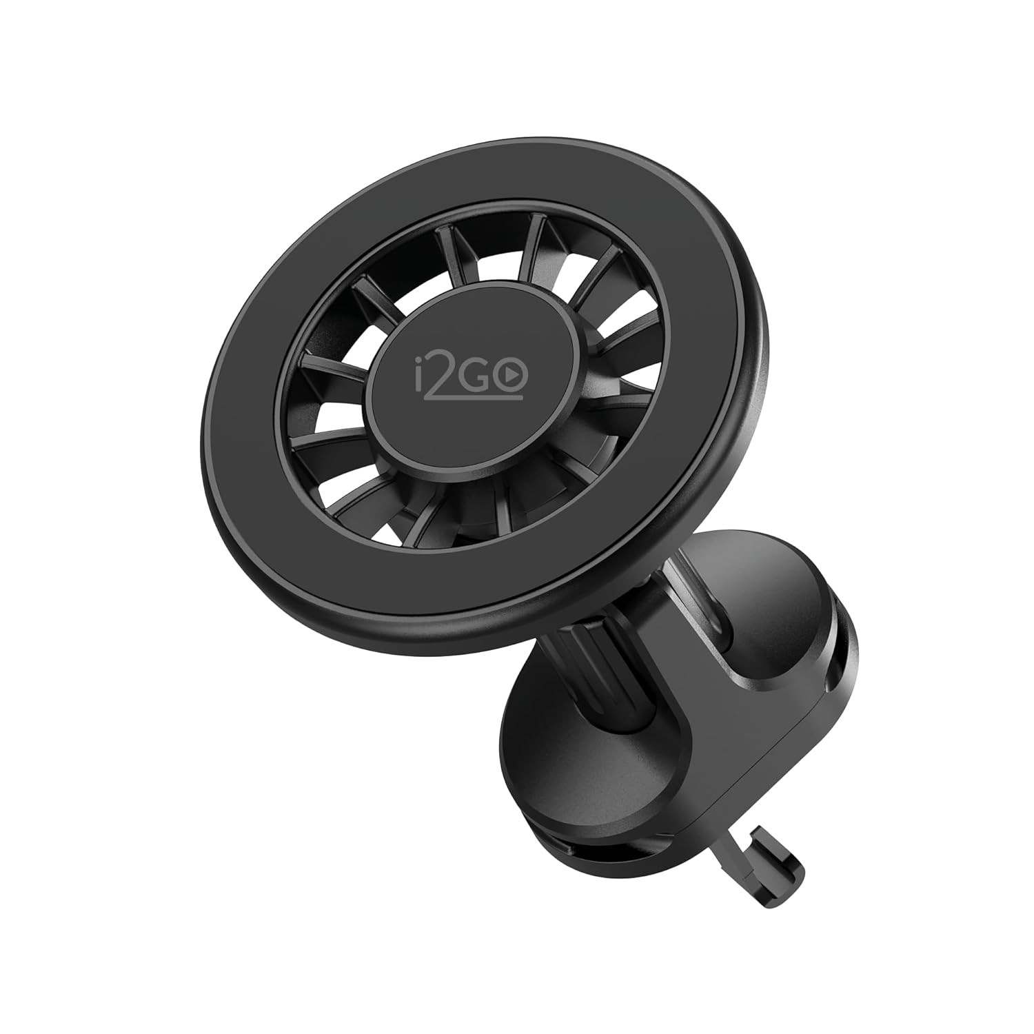 Suporte Veicular i2GO Ultra Magnetic: 36 Ímãs Potentes e Rotação 360° para seu Smartphone