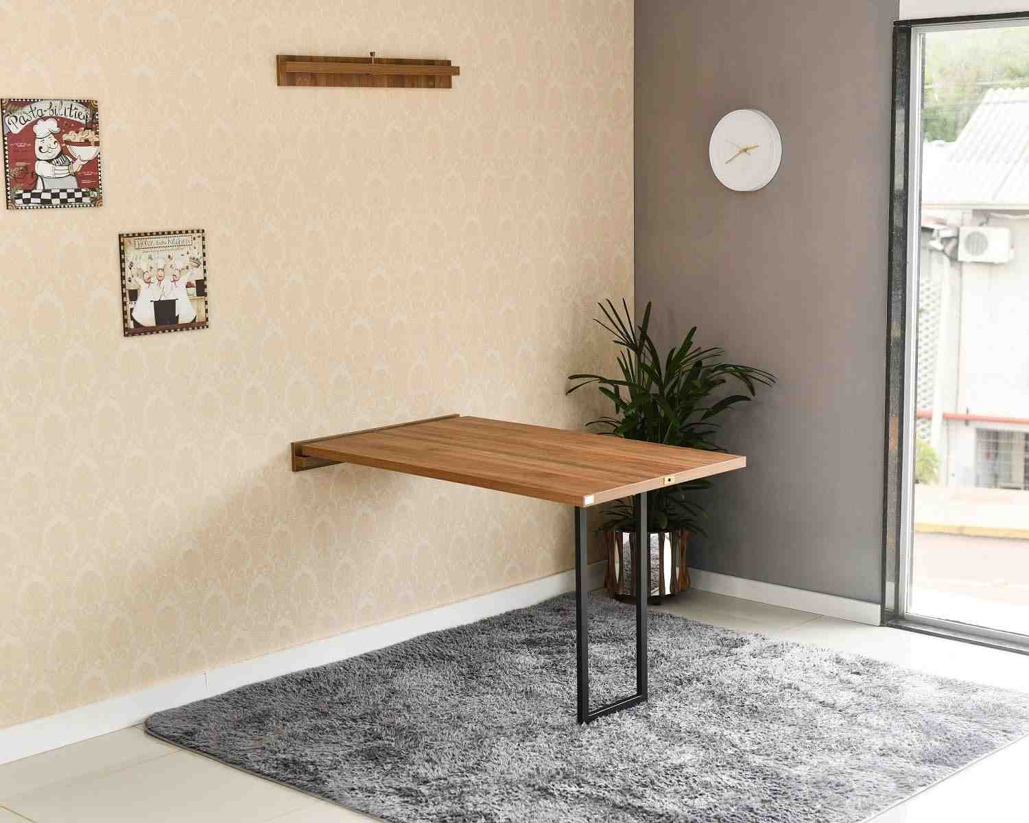 Mesa Dobrável Retrátil de Parede 120x75cm - Design Moderno e Espaço Inteligente