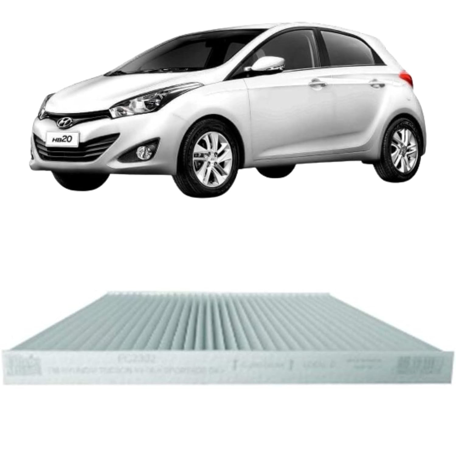 Filtro de Cabine Aromatizado para Hyundai HB20, IX35, Tucson e Kia Sportage - Ar Puro e Perfumado