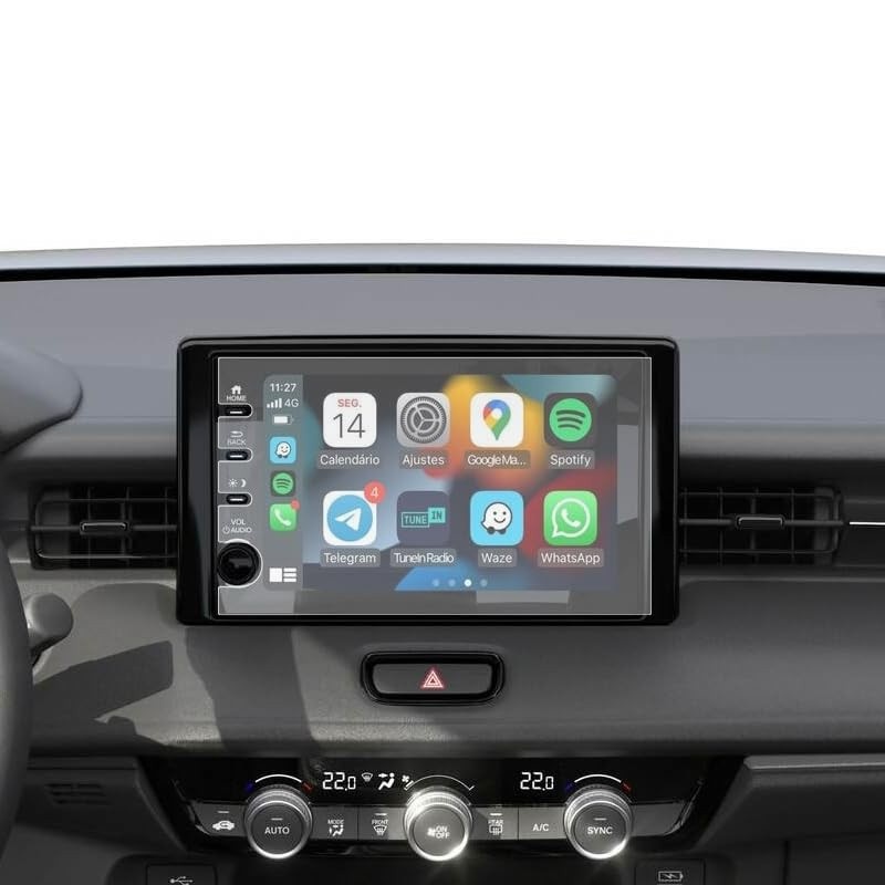Película Para Multimídia Honda Hr-v Touring 2023 A 2026 Kingshield Nano Vidro - Clear