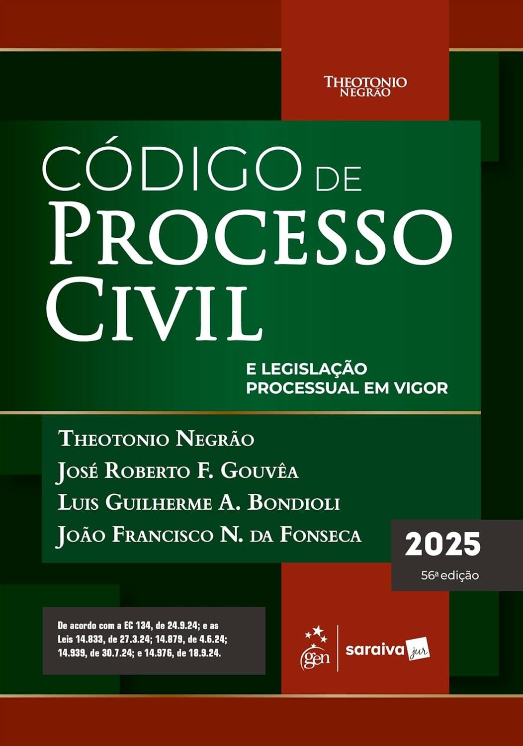 Código de Processo Civil e Legislação Processual 56ª Edição 2025: Essencial para Advogados e Estudantes