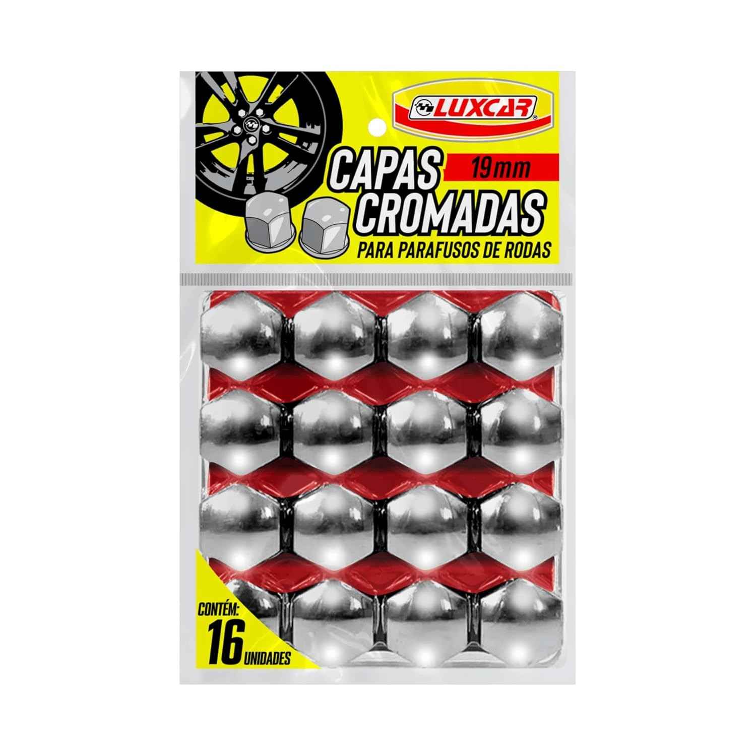 Luxcar: Capas Cromadas Premium para Parafusos de Rodas - Proteção e Estilo