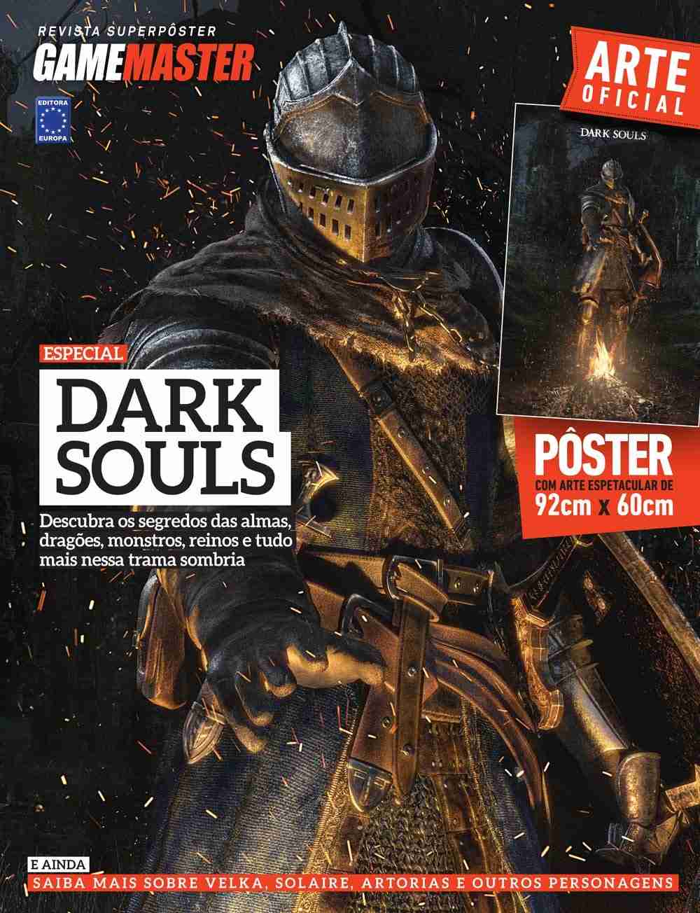 Superpôster Dark Souls - Arte Exclusiva Game Master 92x60cm