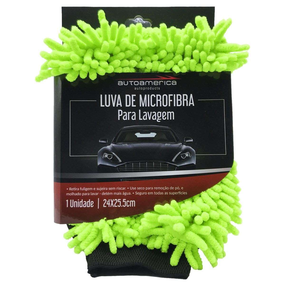 Luva de Microfibra Autoamerica: Limpeza Profissional para Seu Carro!