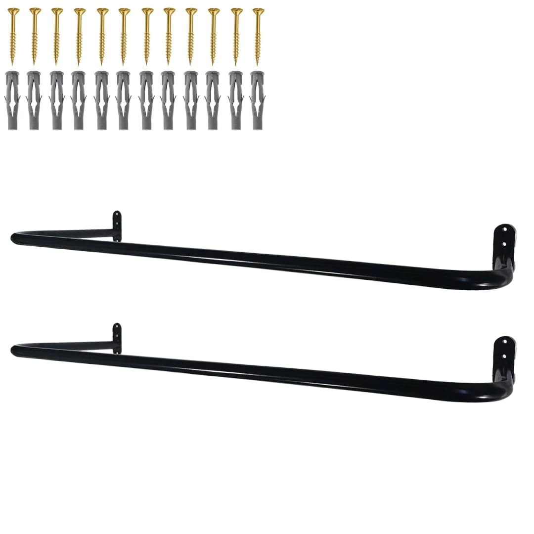 Kit 2 Cabideiros Reforçados para Closet | Aço 1020 com 50kg de Capacidade