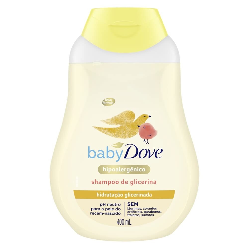 Shampoo Baby Dove Hidratação Glicerinada 400ml - Suave e Hipoalergênico para Bebês
