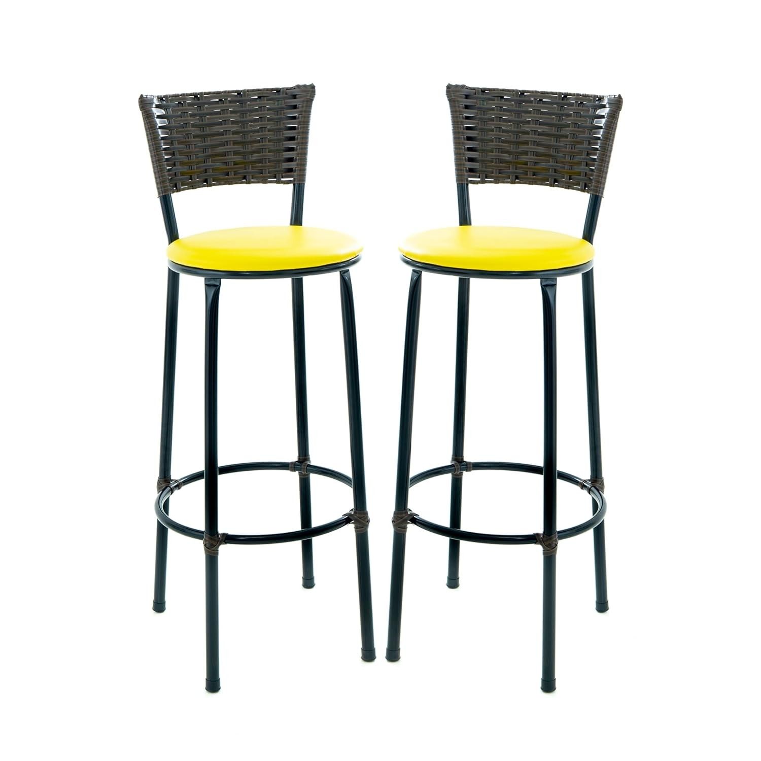 Kit 2 Banquetas Altas Argila para Cozinha e Área Gourmet - Design Moderno e Conforto