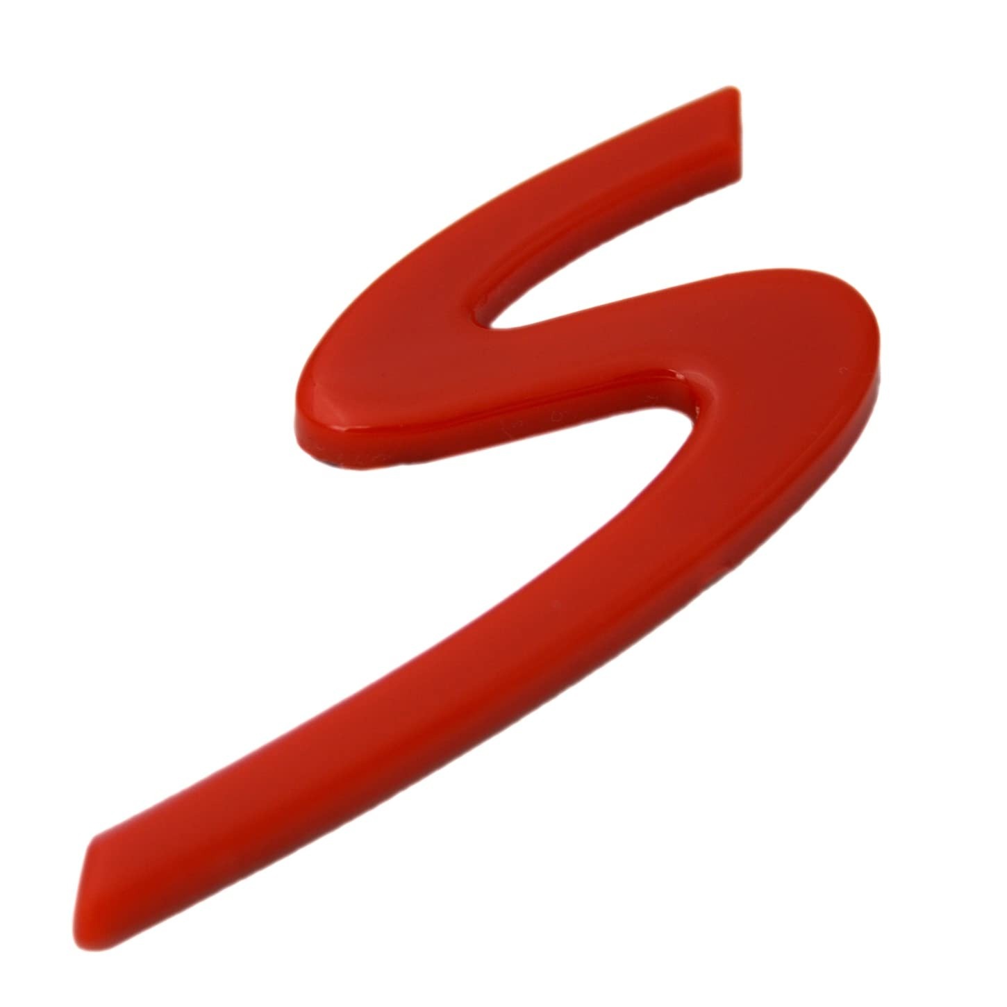 Emblema Traseiro Pequeno "S S" Vermelho Zorratin para Porsche 911, 718, Panamera, Macan, Cayenne, Taycan (2013-2025)