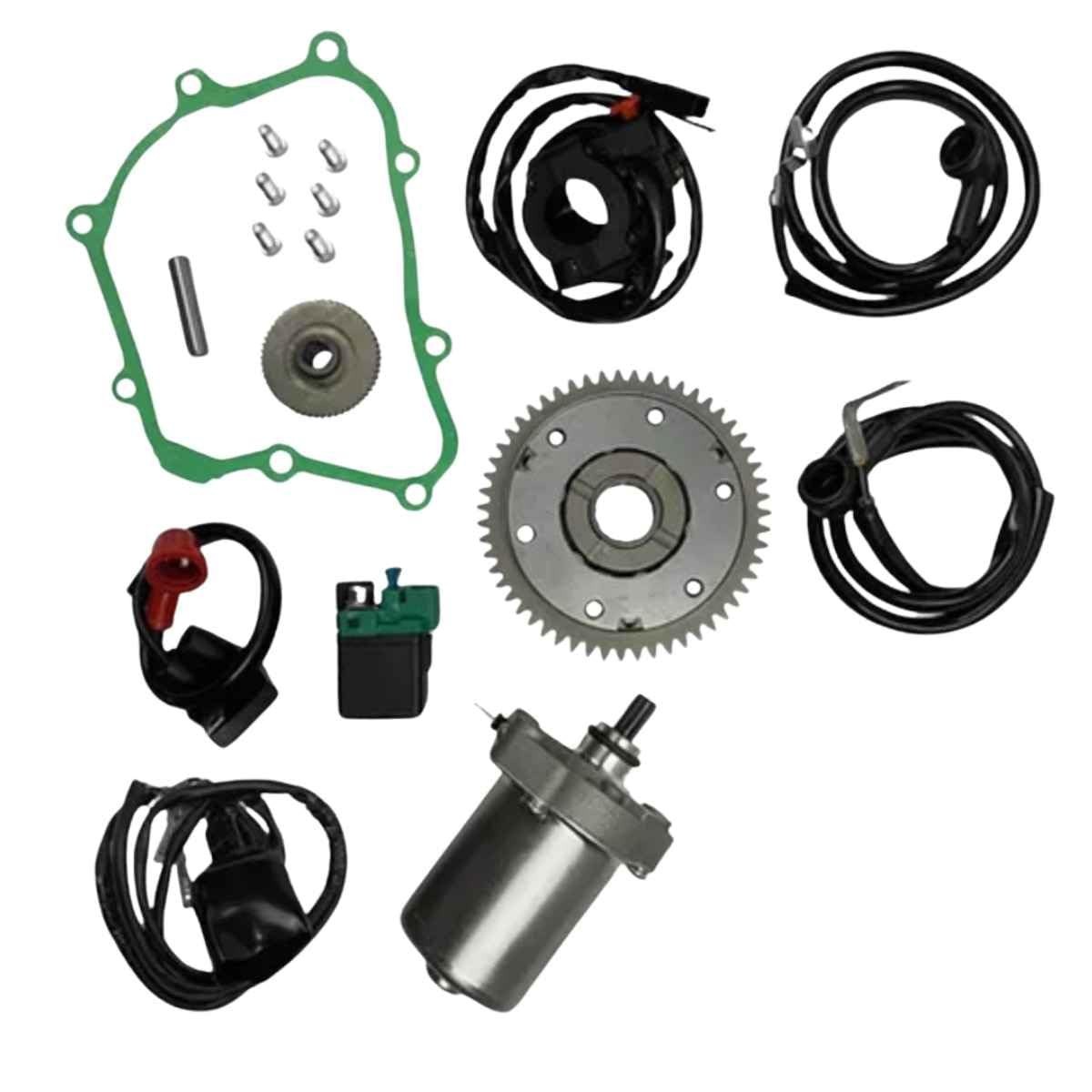 Kit Partida Elétrica Honda Pop 100 110i - Original, Completo com Chicote e Componentes