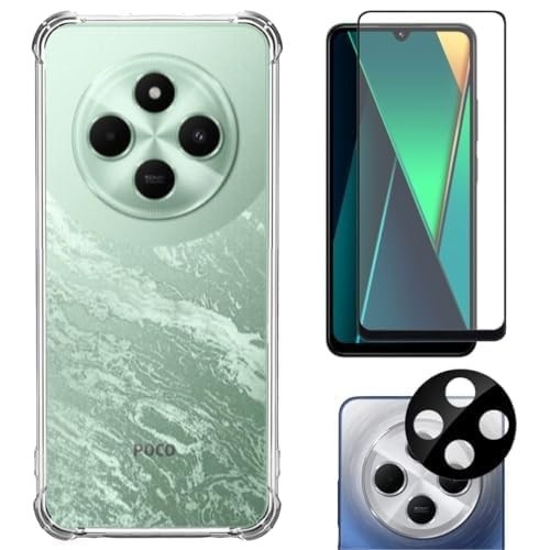 Kit Completo Xiaomi Poco C75: Capa Protetora + Película de Vidro + Película Câmera