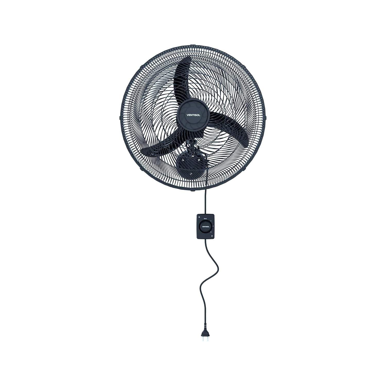Ventilador de Parede New 50cm Preto 127V - Potente e Econômico | Ventisol