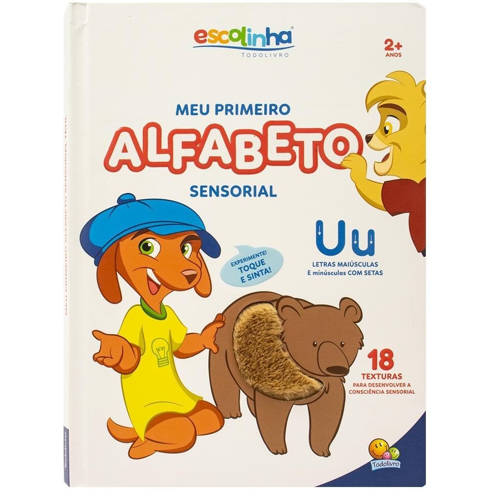 Escolinha Meu Primeiro Alfabeto Sensorial Tátil: Aprenda Brincando!