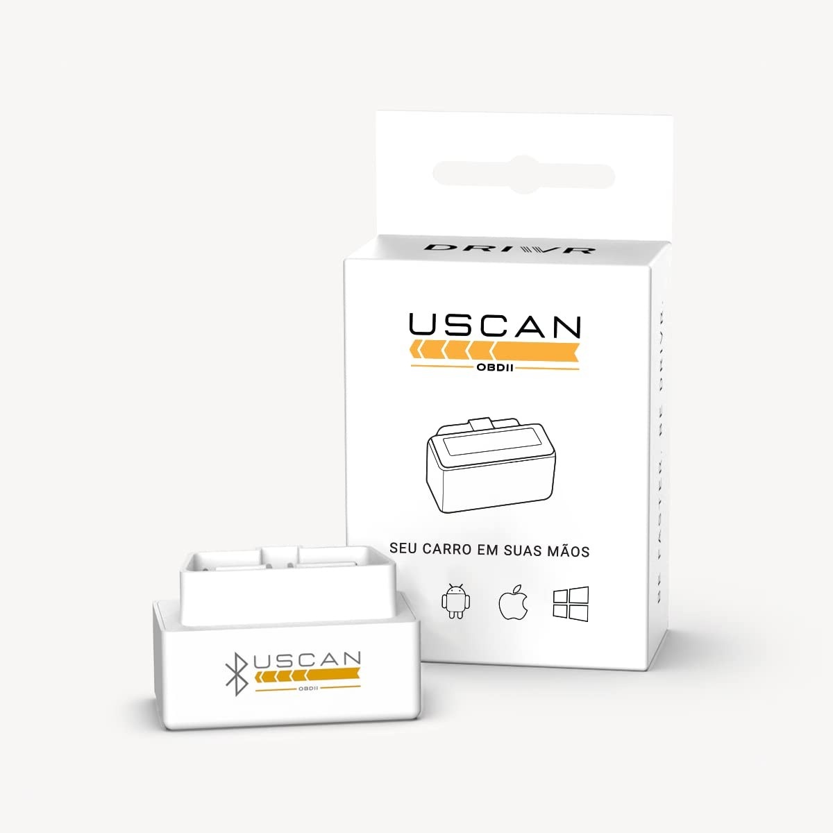 Mini Scanner Automotivo USCAN OBD2 ELM327: Diagnóstico Completo no Seu Bolso!