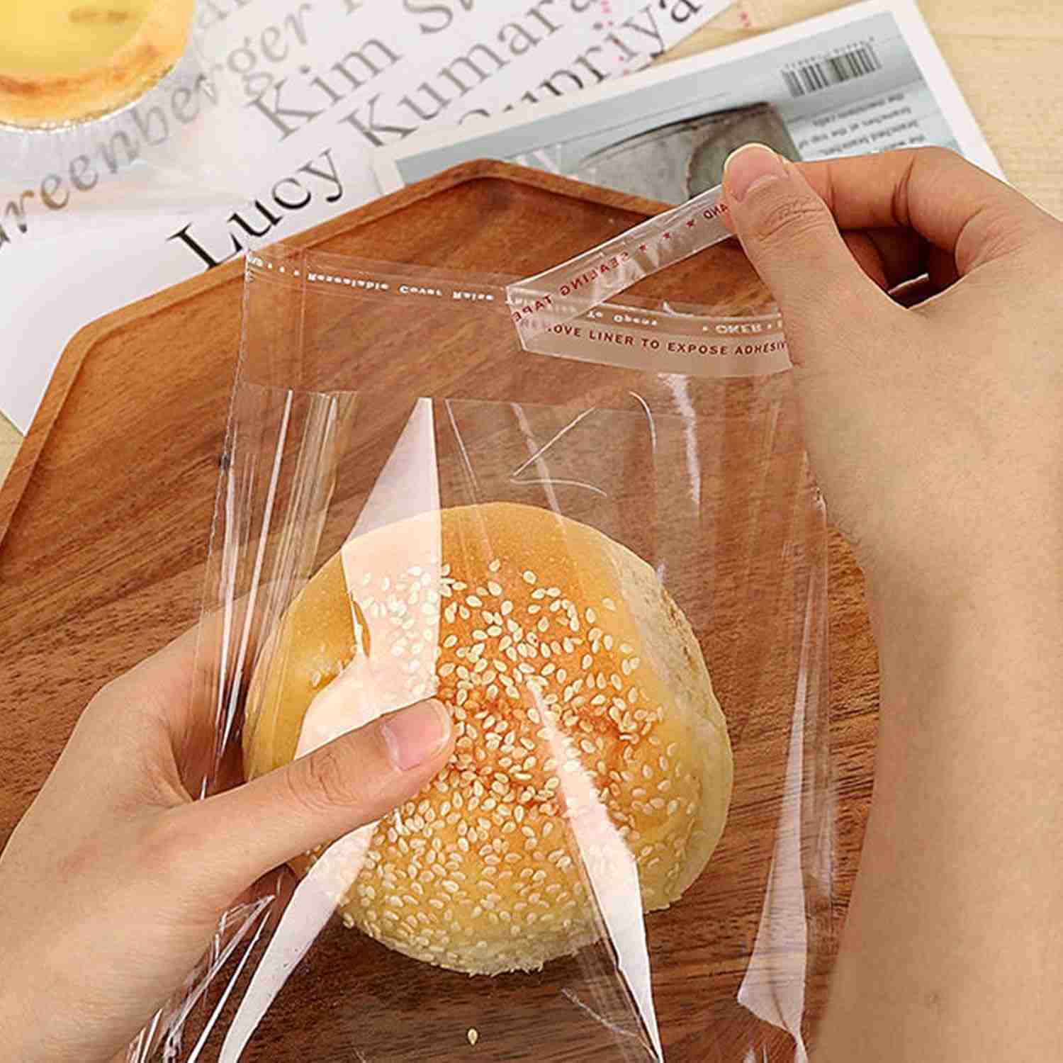 Sacos de Celofane Transparentes 10x15 cm - 100 Unidades | Embalagem para Doces, Pão, Lembrancinhas e Festas