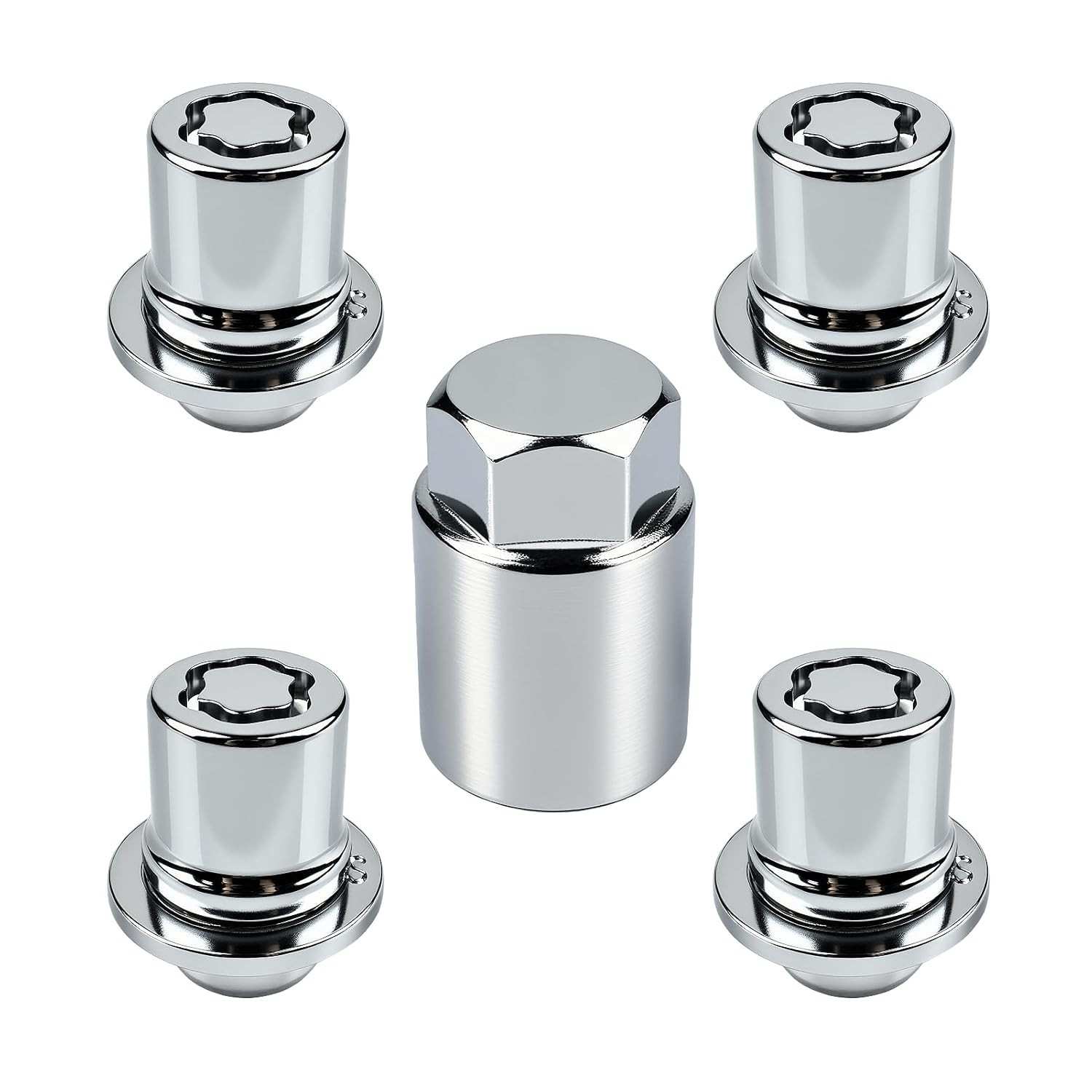 Porcas de Trava de Roda M12x1.5 para Toyota Camry, Highlander, Lexus RX350 - Segurança Premium (Conjunto de 5)