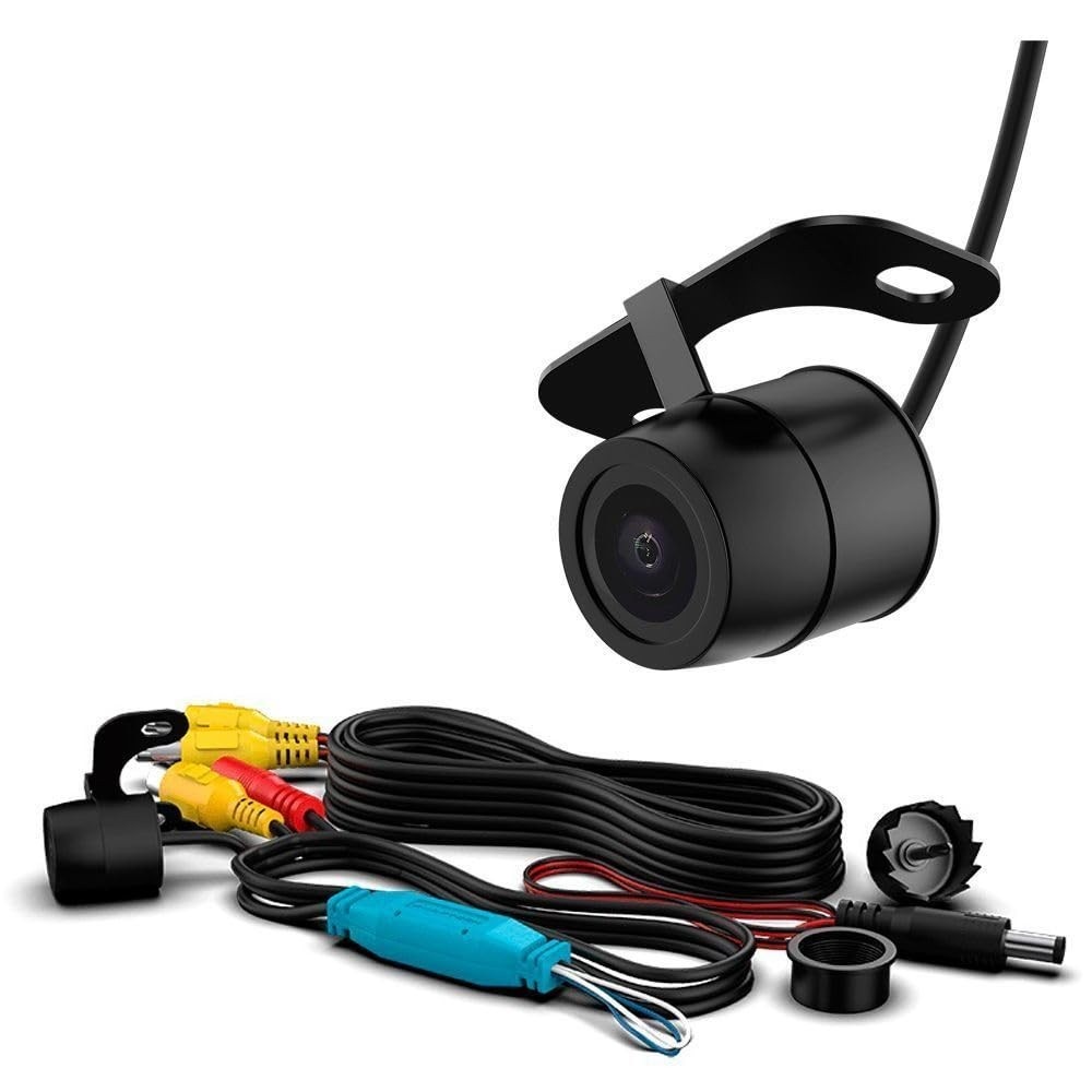 Câmera de Ré/Frontal Borboleta Faaftech 180° HD 1280x720px Lente Vidro Linhas Guia FT-CAM-BT