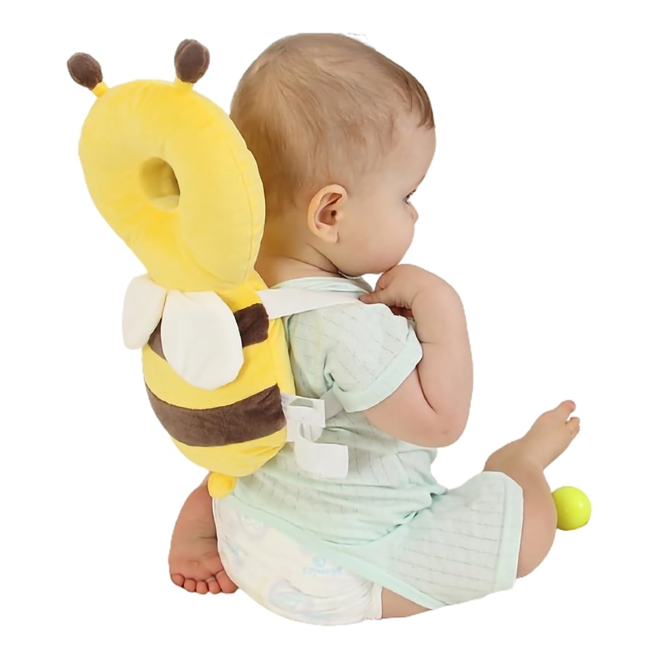 Almofada Protetora de Cabeça Infantil ABELHINHA - Proteção Contra Quedas com Design Ajustável