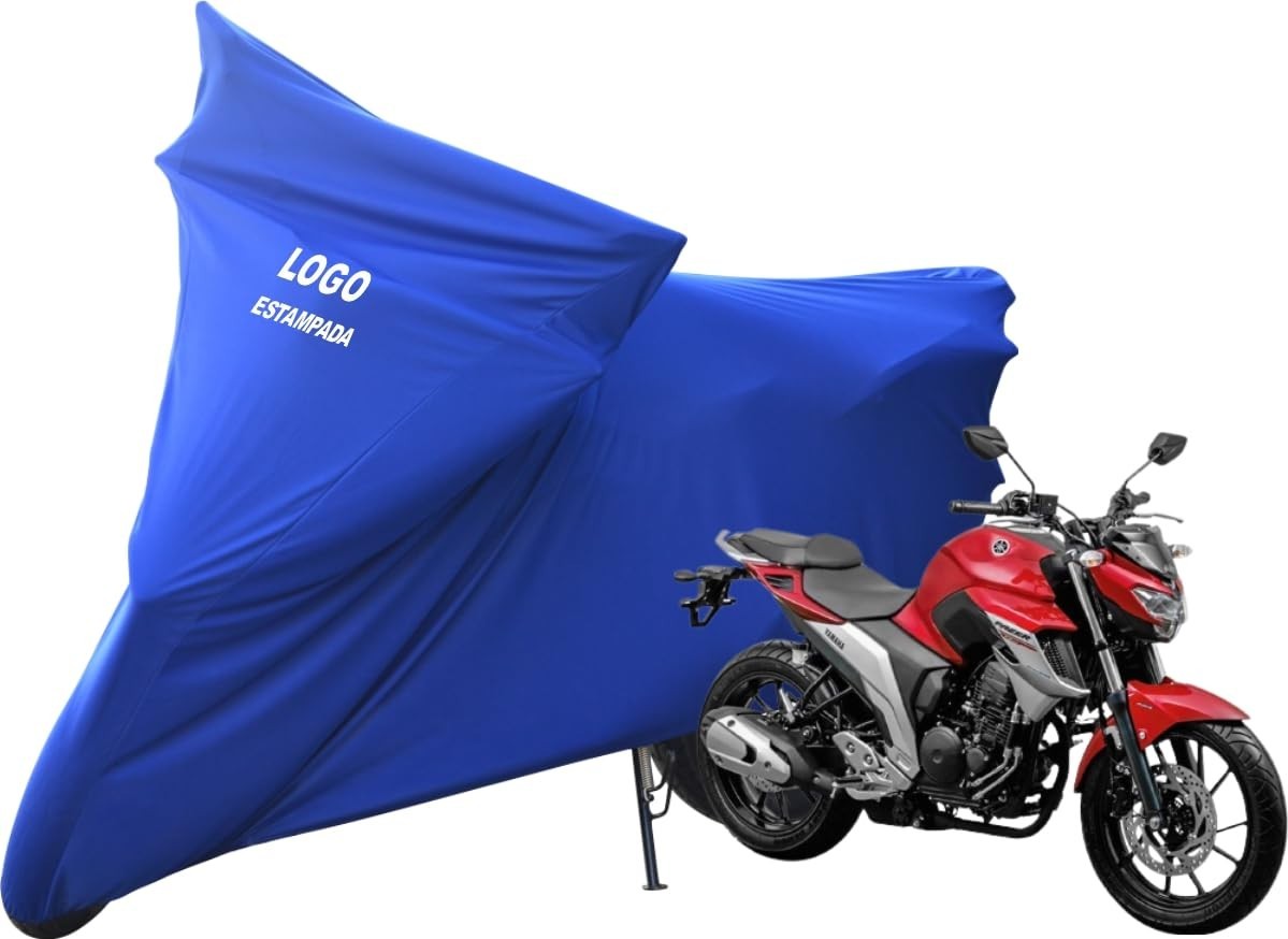 Capa de Tecido Premium Azul para Yamaha Fazer 250 ABS: Proteção e Estilo!