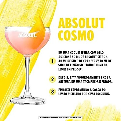 Absolut Citron 750ml: Sabor Cítrico Refrescante
