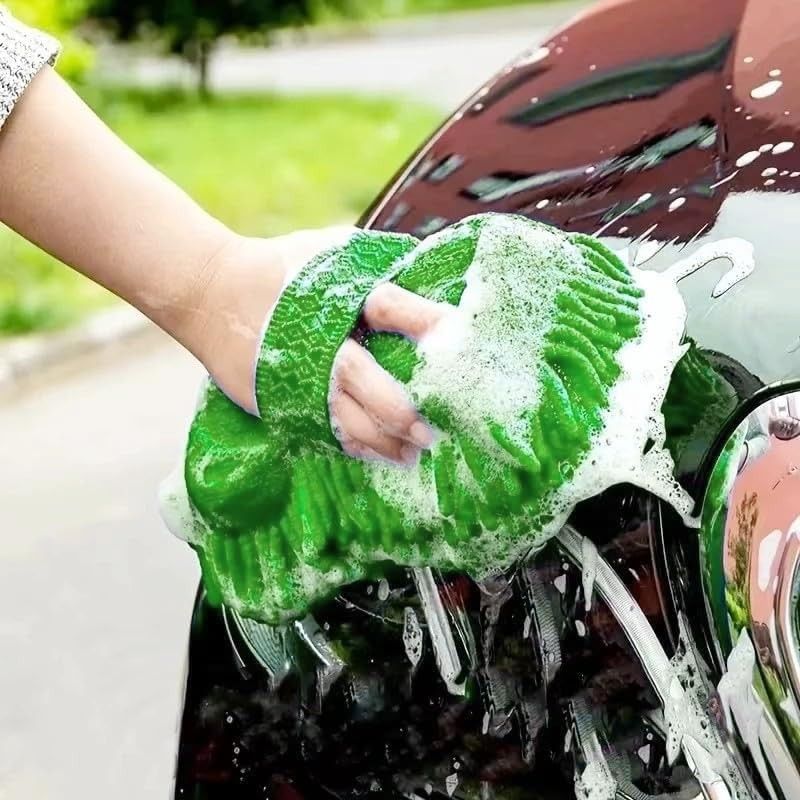 Luva de Microfibra Chenille para Limpeza Automotiva: Brilho e Absorção Superior