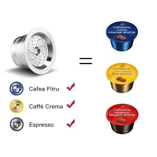 YOUTEK, Cápsula Café Reutilizável Inox - Para Máquinas Três Corações, Acompanha Acessórios