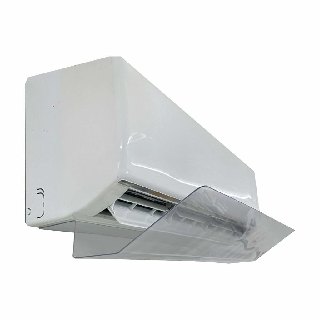 Defletor de Ar Condicionado Split em Acrílico Transparente - 100cm - Fixação Dupla Face
