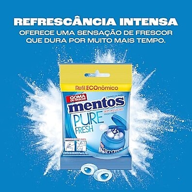 Mentos Pure Fresh Mint: Gomas Sem Açúcar (28 Un.)