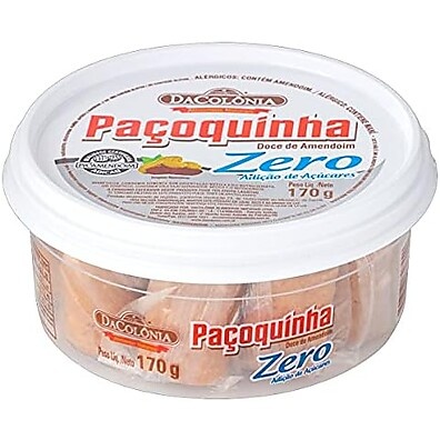 Da Colonia Paçoquinha Rolha Zero Adição De Açúcares 170G