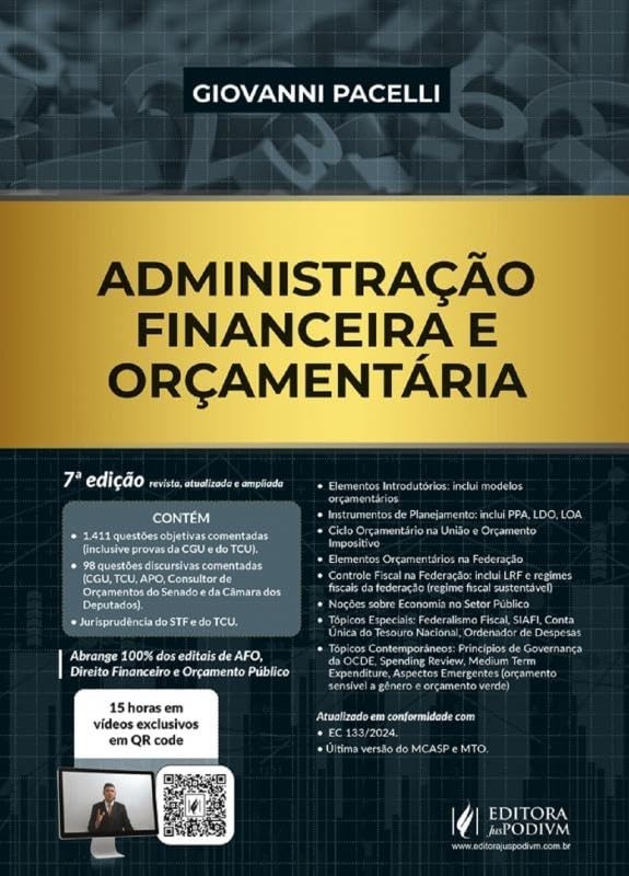AFO: Administração Financeira e Orçamentária - Guia Essencial 7ª Edição (2025)