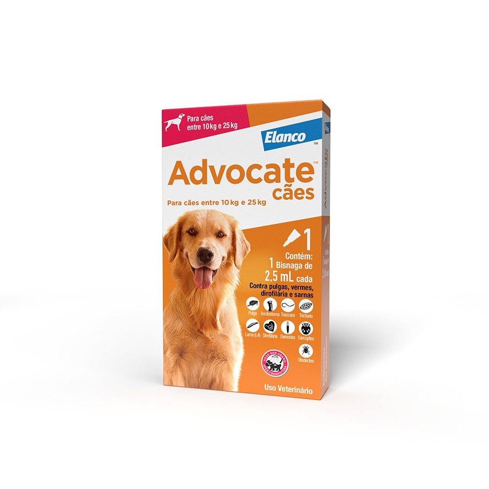 Advocate Cães: Proteção Total Contra Pulgas e Vermes