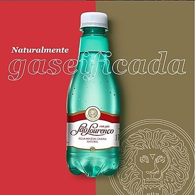 Água São Lourenço C/ Gás 300ml - Kit 12 Unidades