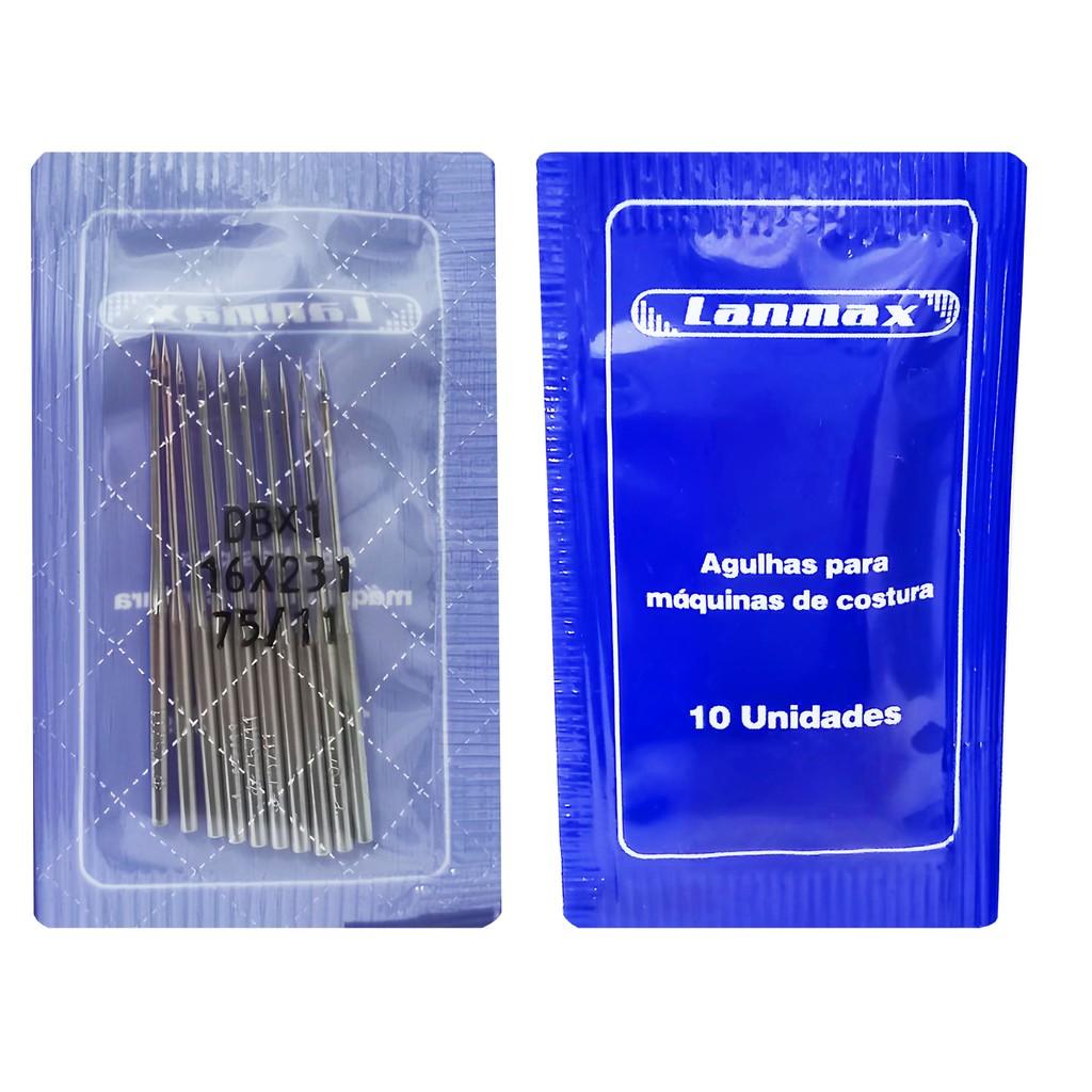 Agulha DPx5 Industrial: 20 Unidades para Máquinas Reta