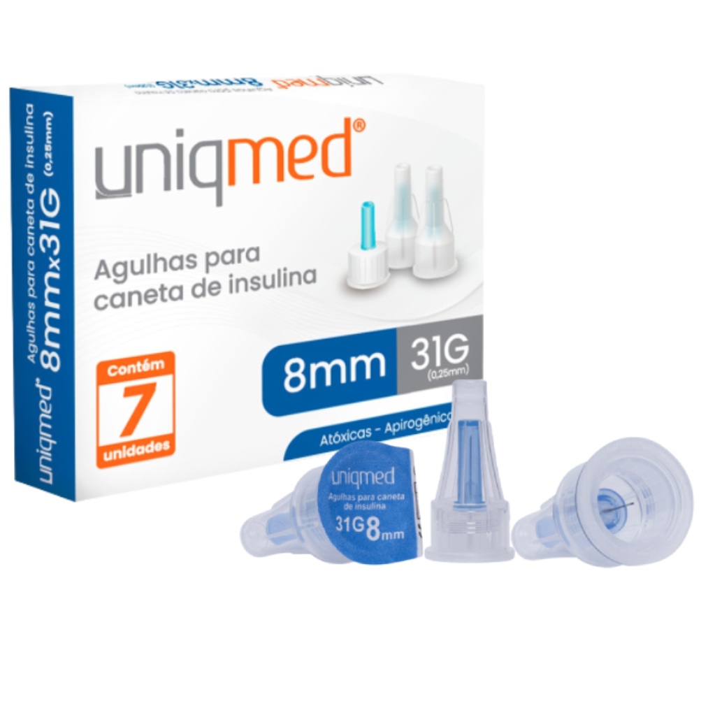 Agulhas para Caneta de Insulina Uniqmed 8mm: Conforto e Precisão
