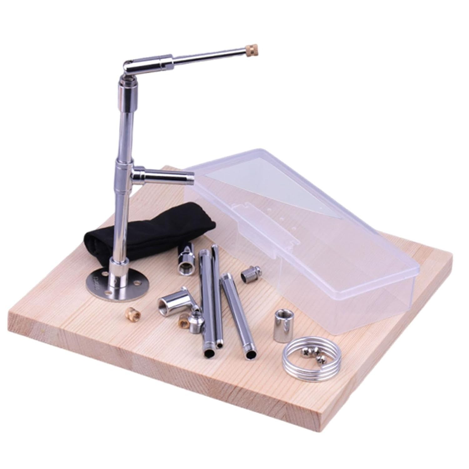 Suporte Fixo para Esculturas em Argila - Base Ajustável com Acessórios Metálicos para Modelagem
