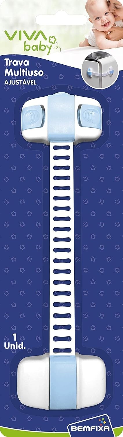 Vivababy Trava Multiuso Ajustável Segurança Infantil Branco/Azul