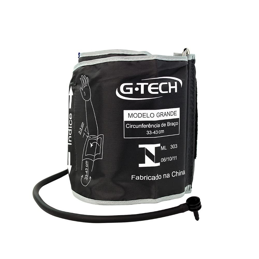 Braçadeira Extra Grande G-Tech para Aparelho de Pressão - Ajuste Perfeito (33-43cm)